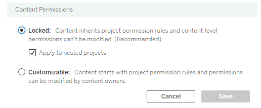 Tableau Server Content permissions